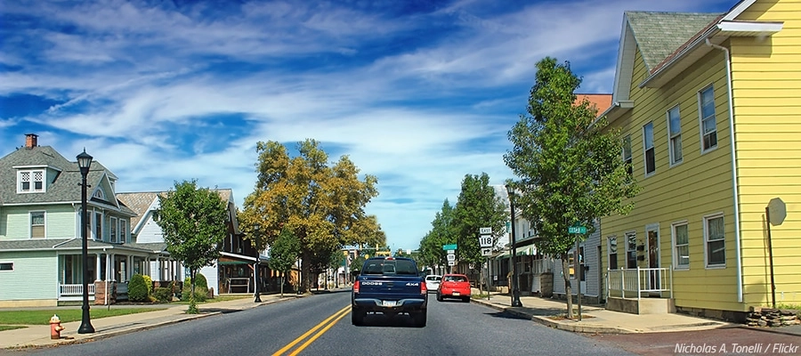 space in small towns